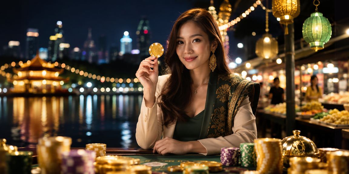 Pemain Malaysia menikmati permainan baccarat dalam suasana Hari Raya di vega168
